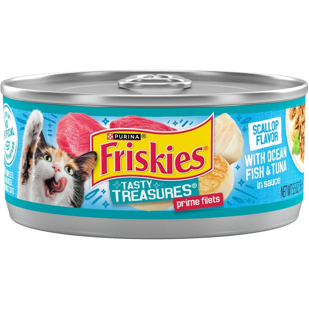 Friskies 1 Und Pate Gravy Pleasers Prime Filets With Ocean Fish & Tuna in Sauce 156gr