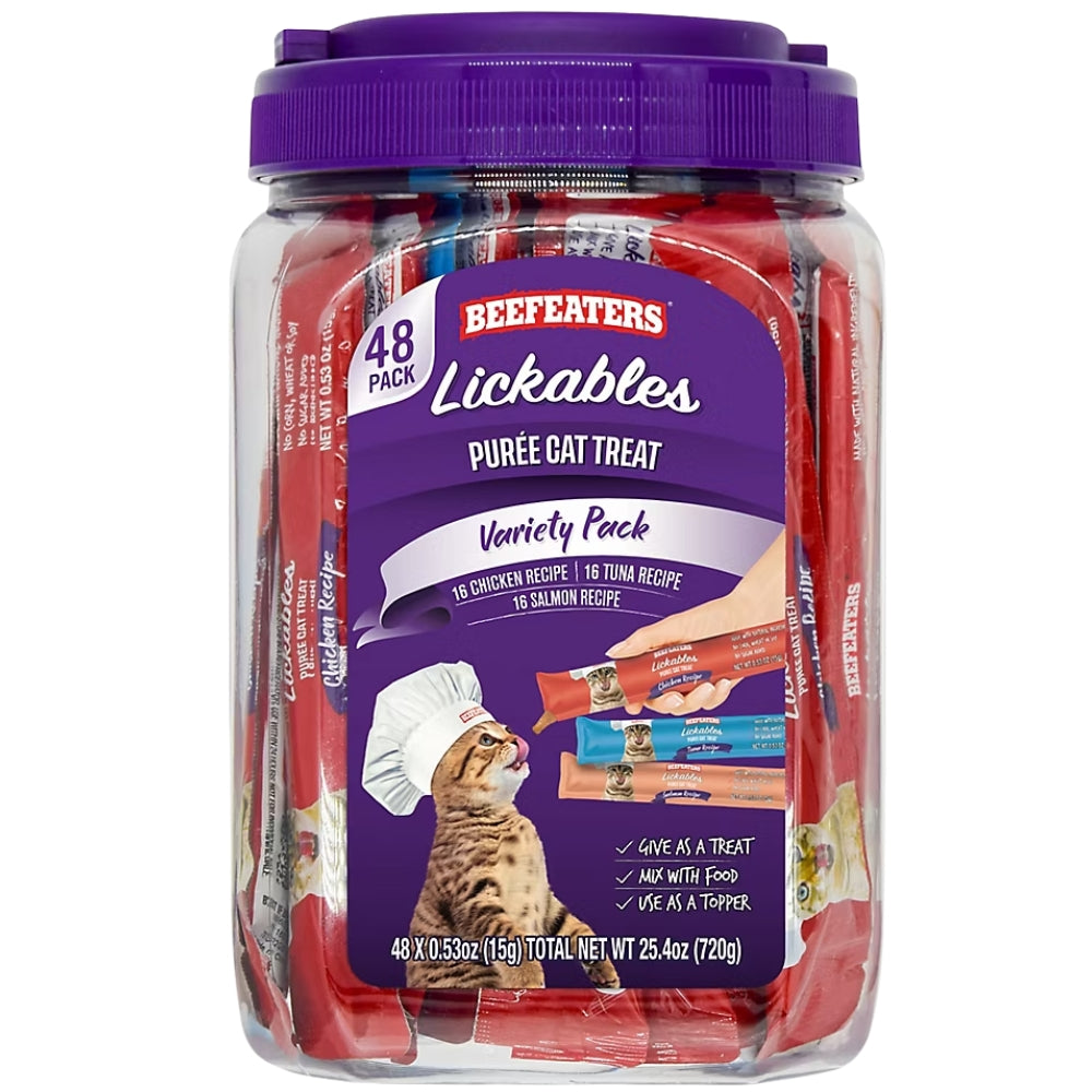 Beefeaters Snacks Para Gatos Variety Pack Puree Cat Treat 48 Und