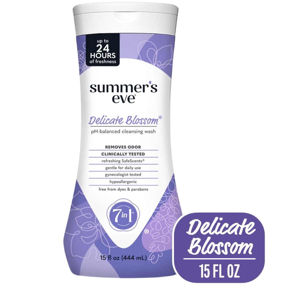 Summer's Eve Delicate Blossom Jabón Intimo 7 in 1 266ml
