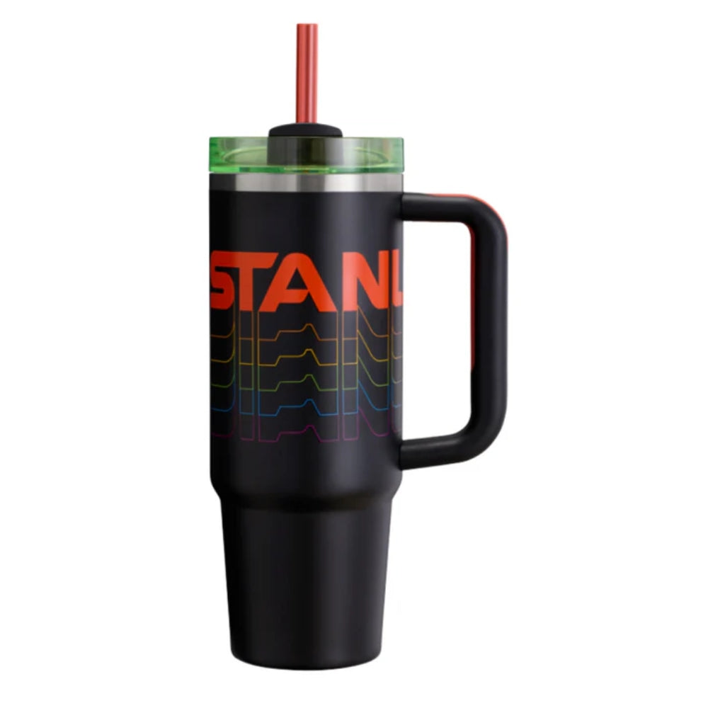 Stanley Termo Quencher H2.0 FlowState Tumbler Color Black Reverb 30oz