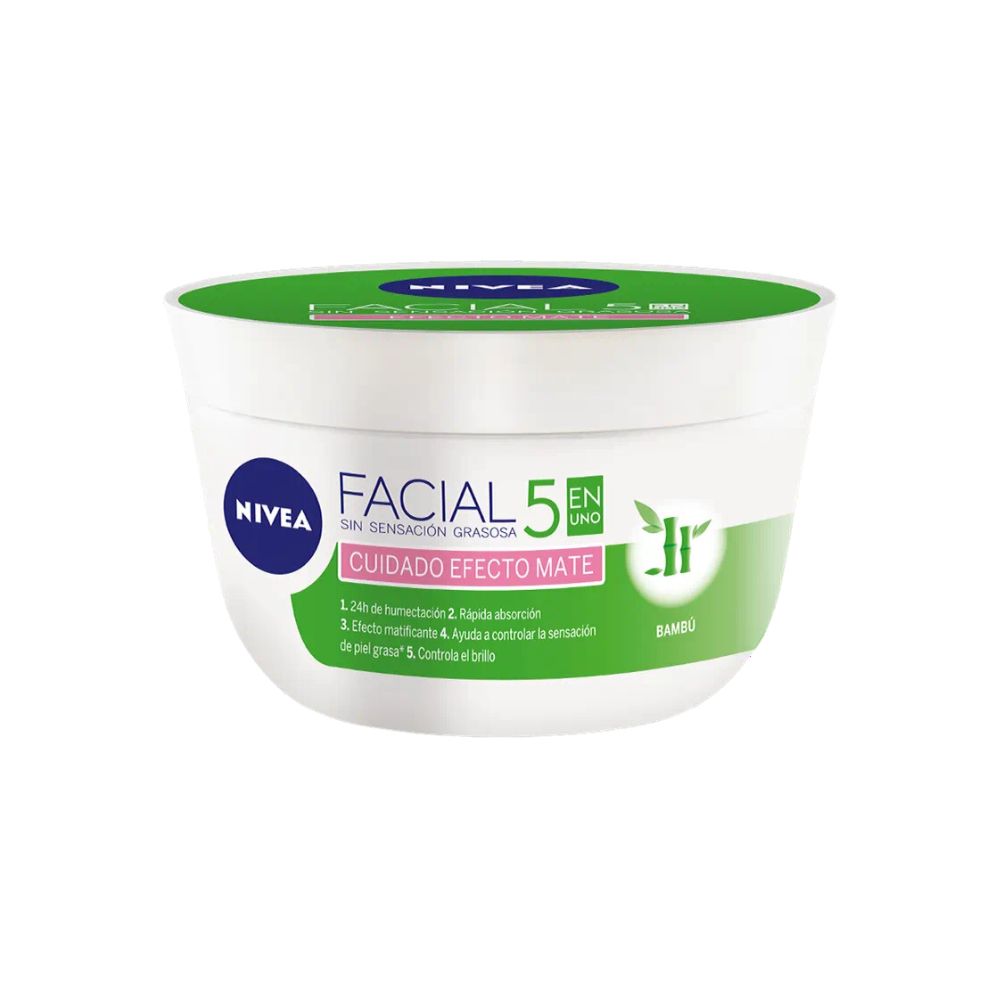 Nivea Crema Facial 5en1 Cuidado Nutritivo Efecto Mate 200ml