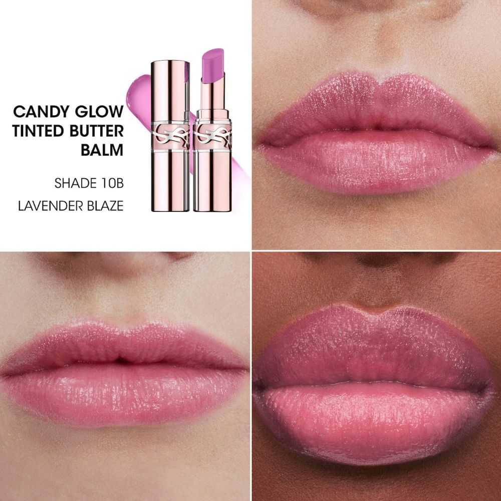 Yves Saint Laurent Labial Candy Glow Lipstick 10B Lavender Blaze