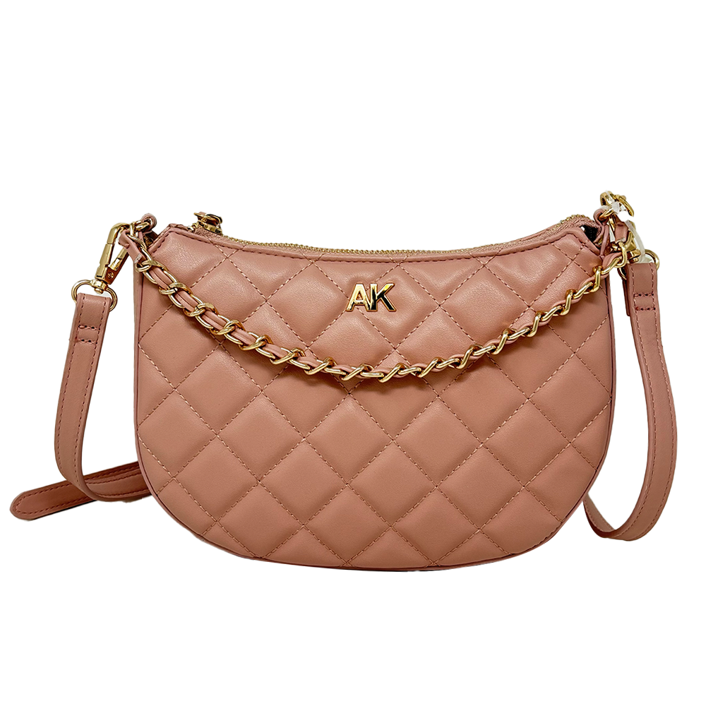 Anne Klein Cartera Quilted Chain Should Rose