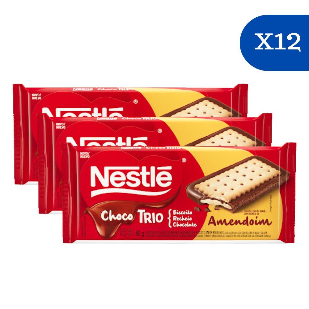 Nestle Chocolate Choco Trio Mani 90gr c/u