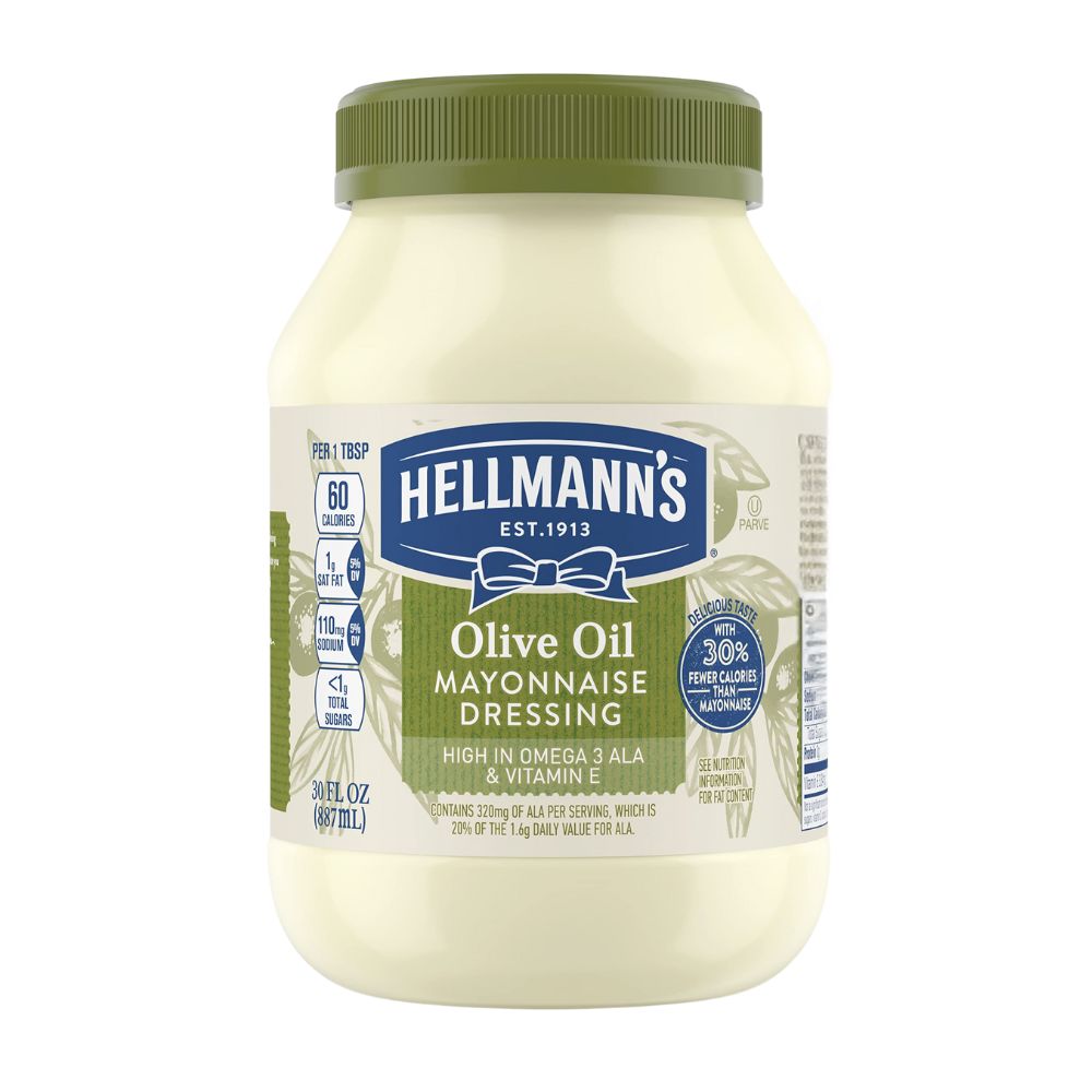 Hellmann's Olive Oil Mayonnaise Dressing 887ml