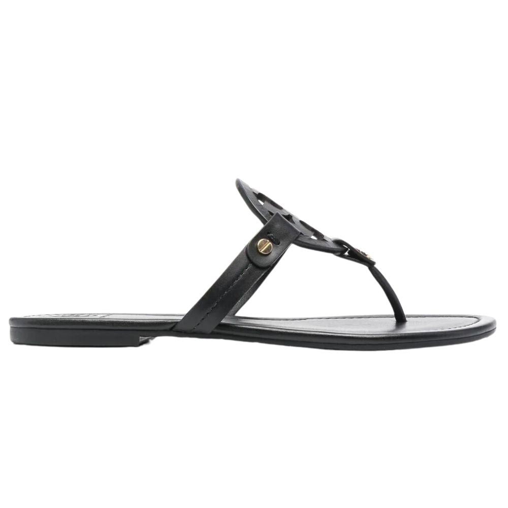 Tory Burch Miller Calf Leather Sandals Black