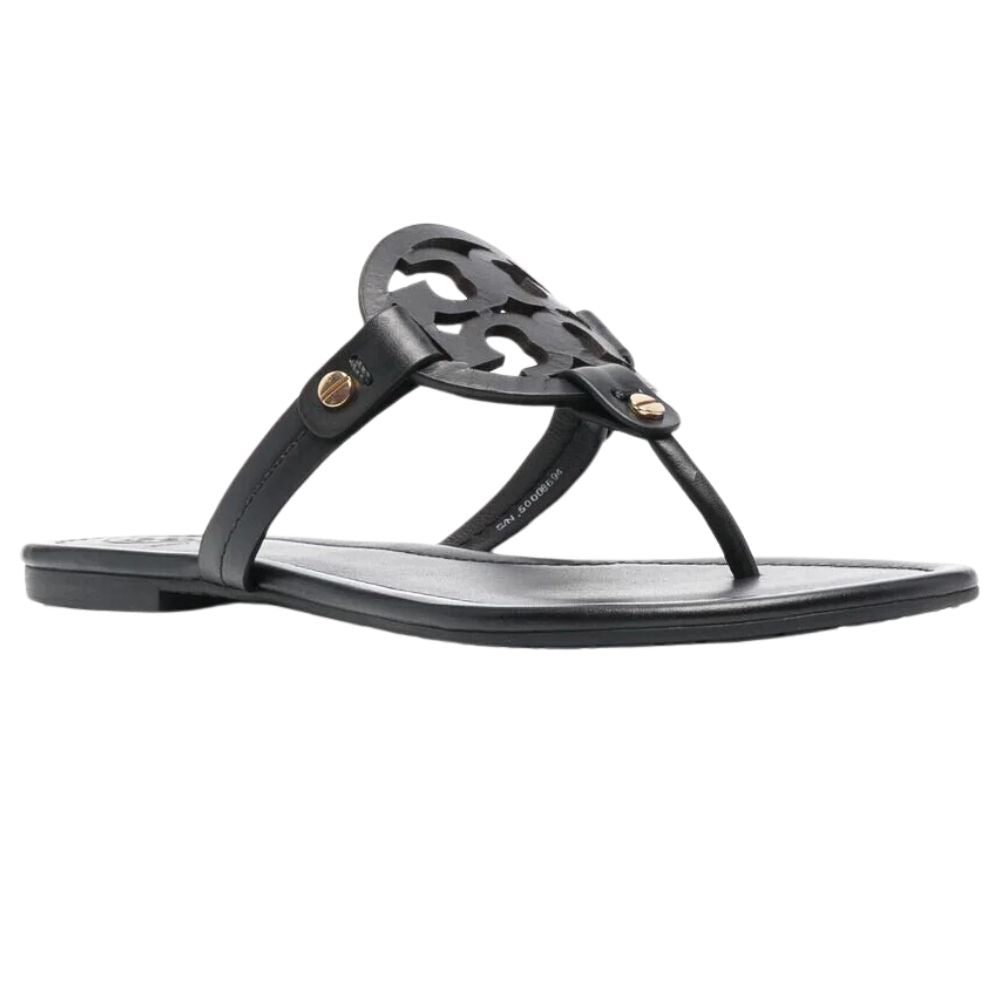 Tory Burch Miller Calf Leather Sandals Black