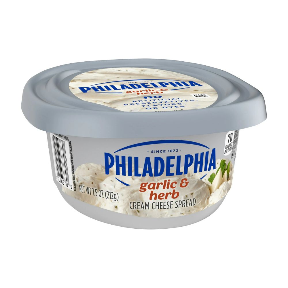 Queso Crema Philadelphia Garlic & Herb 212g