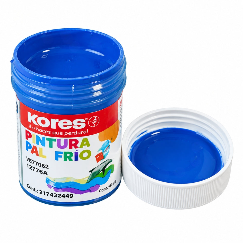 Kores Pintura Al Frio 60ml Color Azul 1 Und