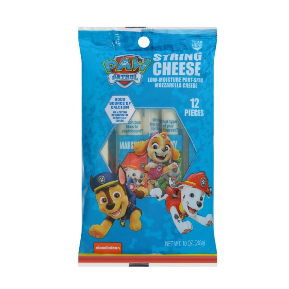 Queso Paw Patrol String Cheese 12 Und 283g