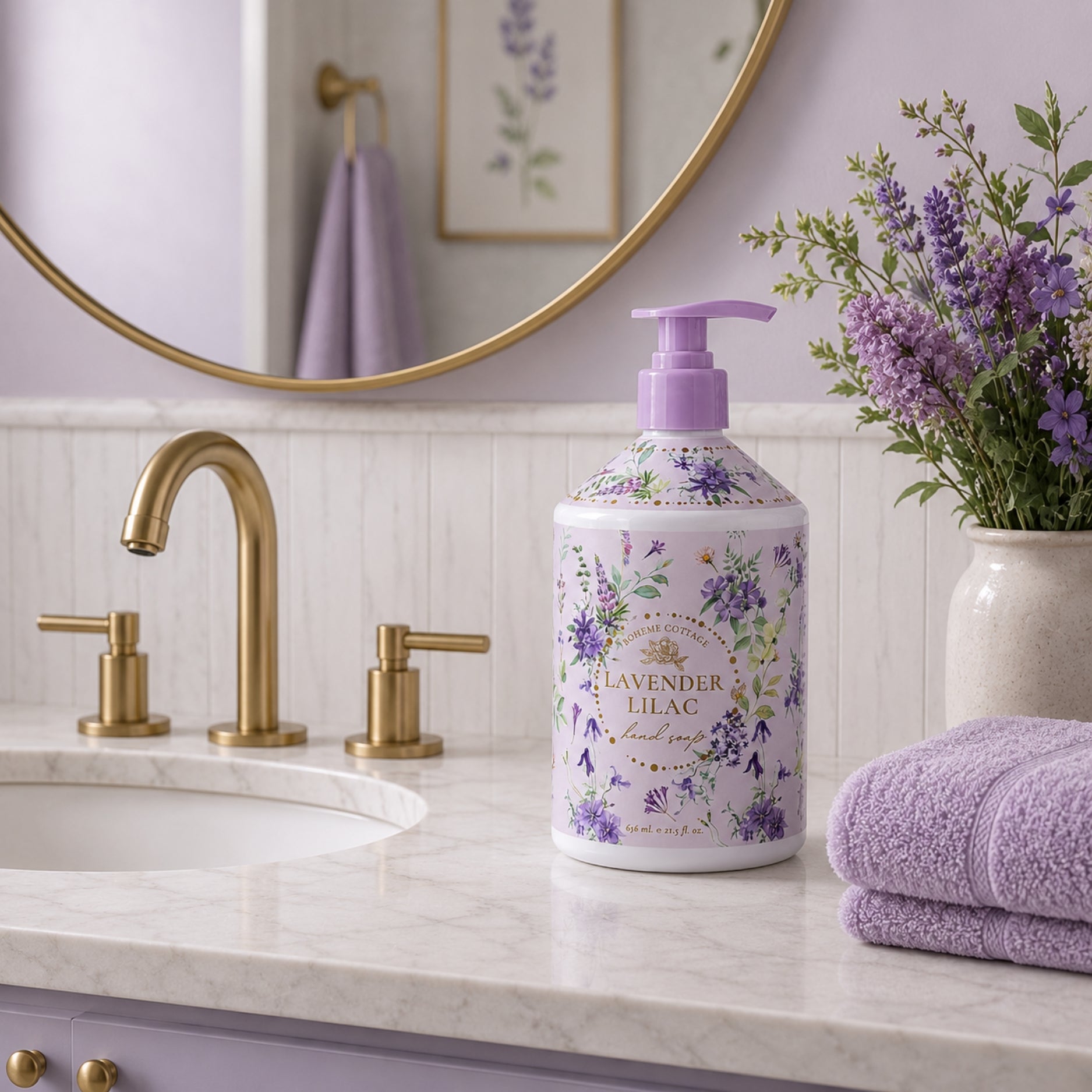 Boheme Cottage Lavender Lilac Hand Soap 636ml
