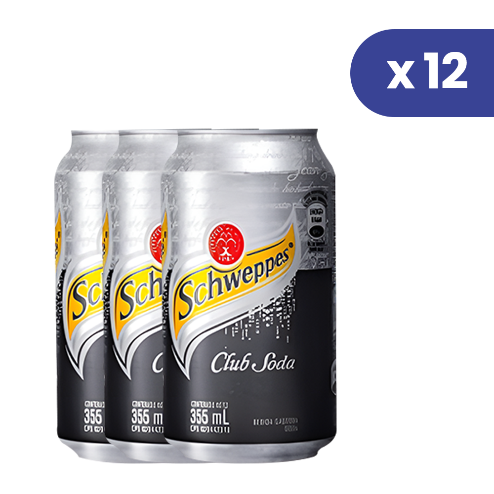 Soda Schweppes Pack de 12 Latas de  355ml