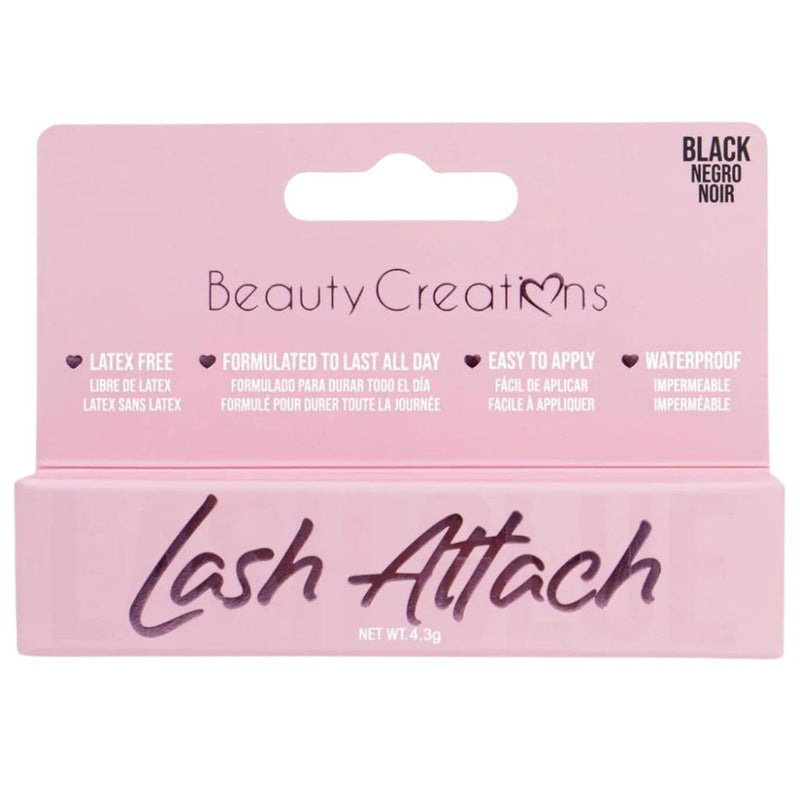 Beauty Creations Lash Attach Lash Glue Brush Applicator Black 4.3g