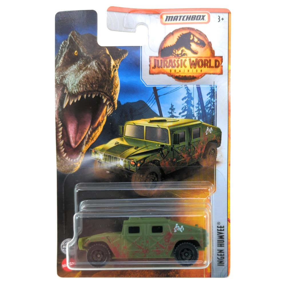 Matchbox Jurassic World Ingen Humvee 3+