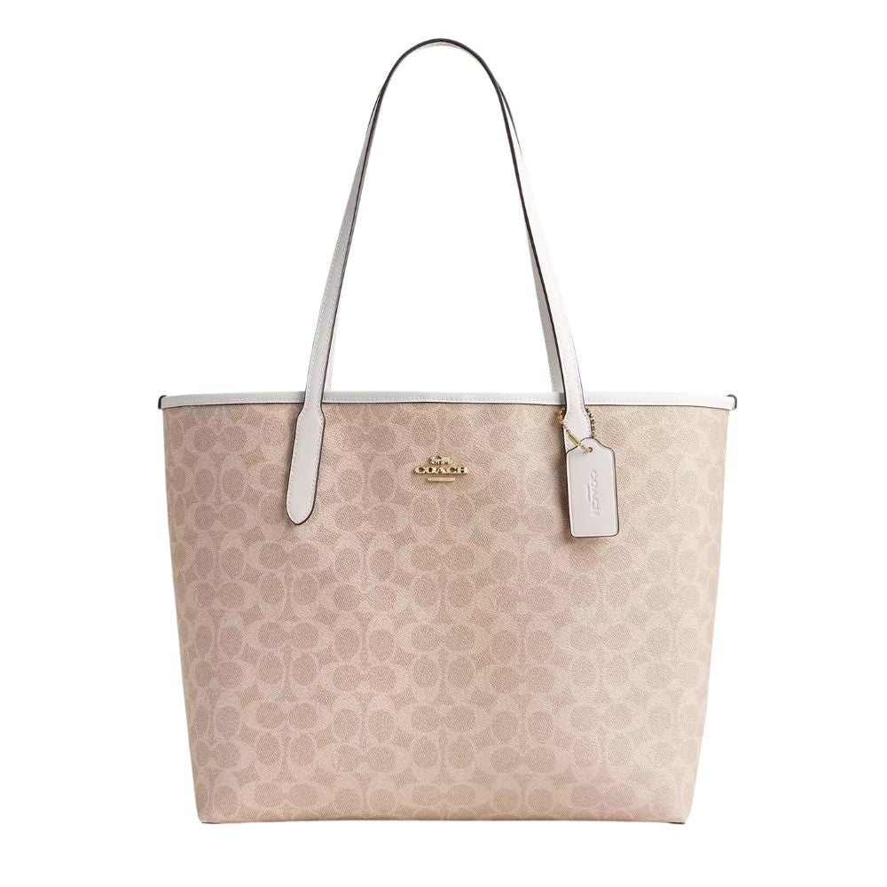 Coach Signature Canvas City Tote Bag