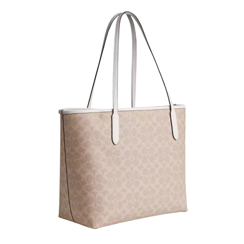 Coach Signature Canvas City Tote Bag