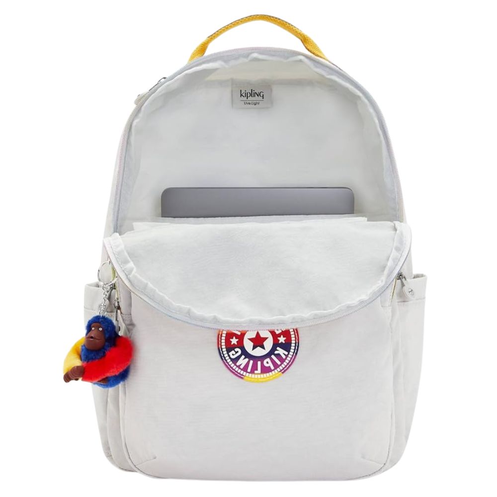 Kipling Bulto Truly Grey Rainbow Backpack