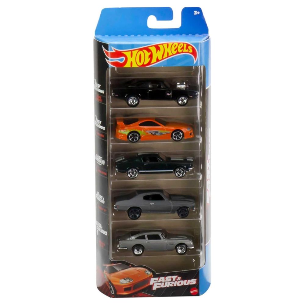 Hot Wheels Fast & Furious Pack 5 Carros 3+