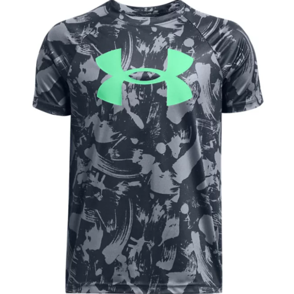 Under Armour Franela Manga Corta Para Niños Tech™ Big Logo Printed