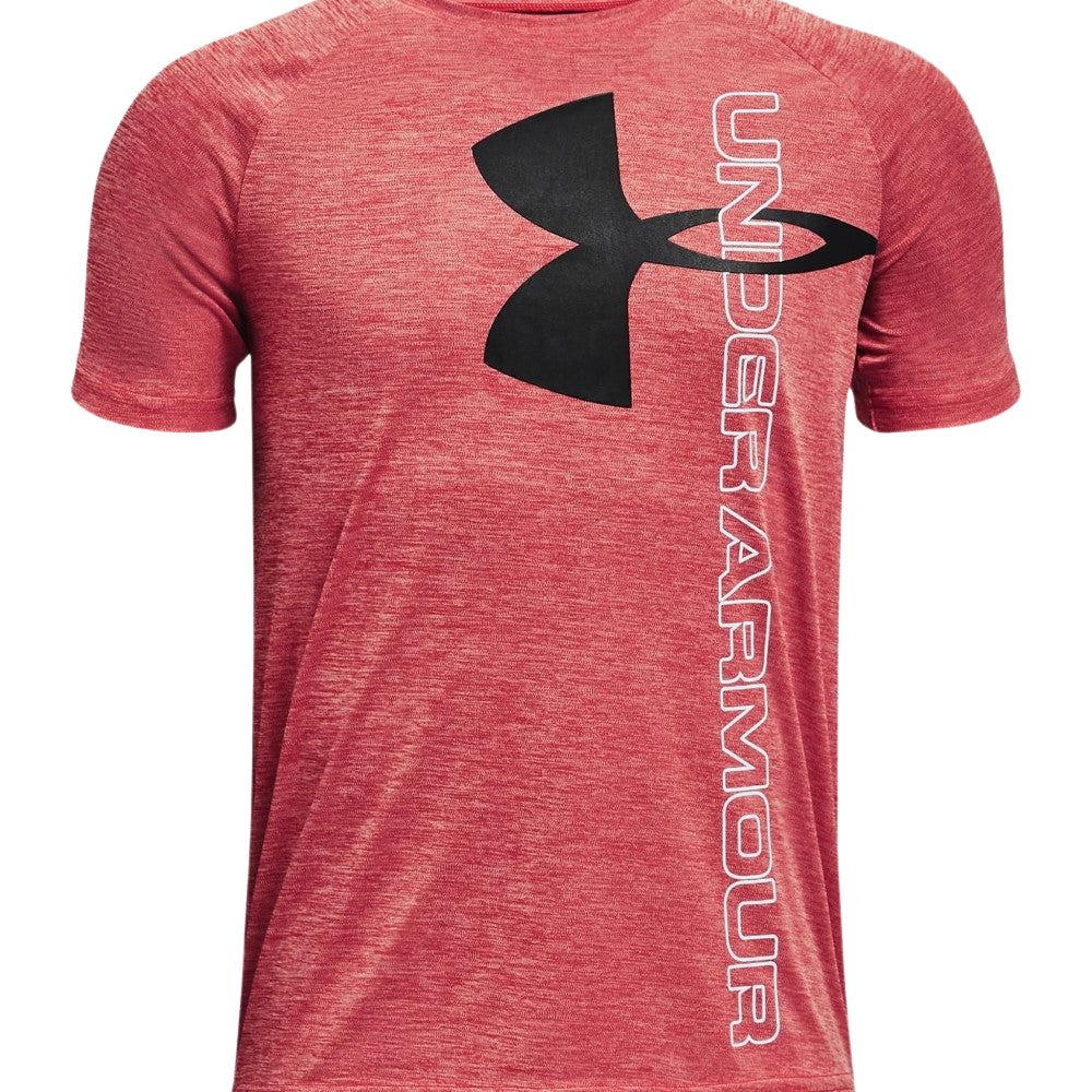 Under Armour Franela Manga Corta Para Niños Tech™ Split Logo Hybrid