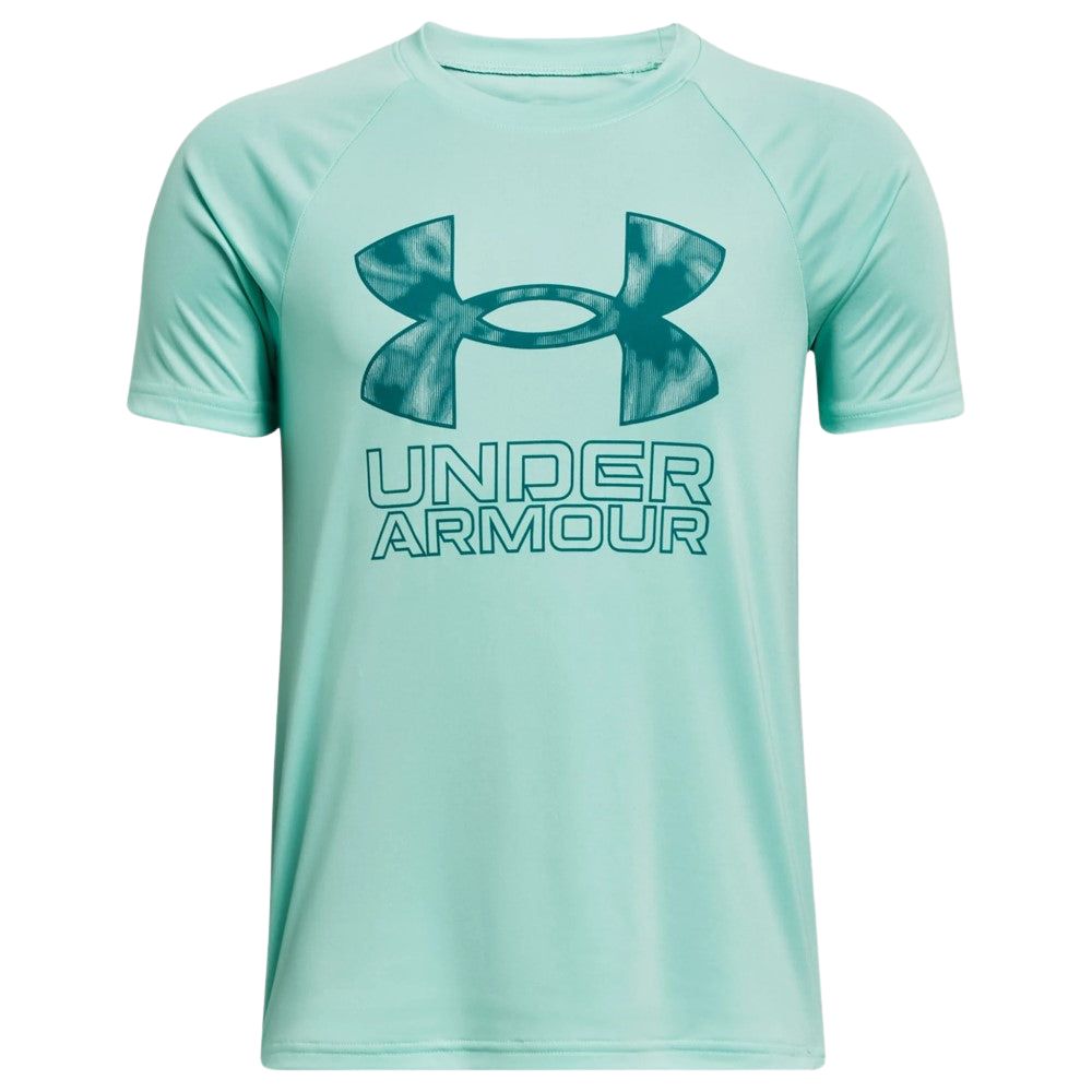 Under Armour Franela Manga Corta Para Niños Tech™ Hybrid Print Fill