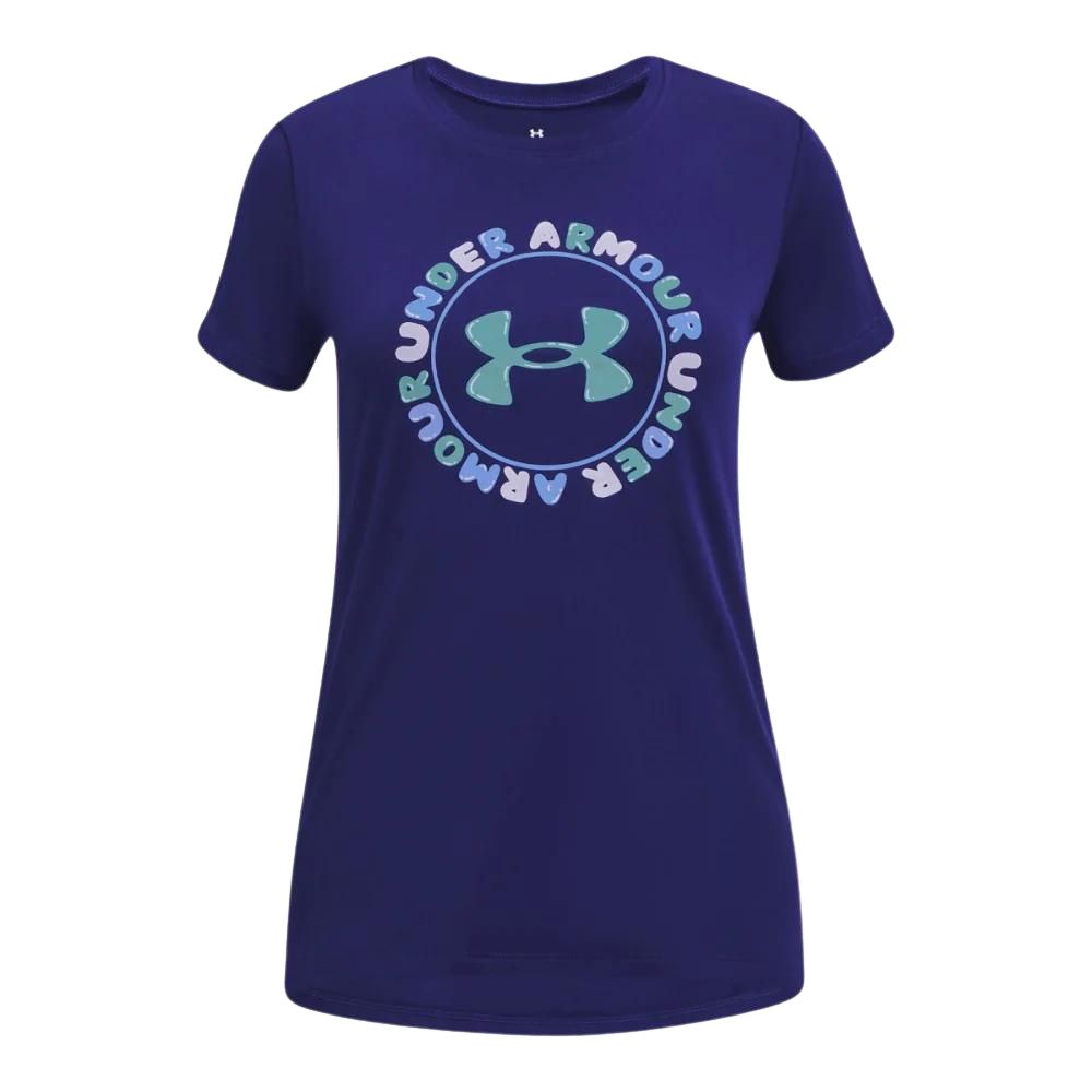 Under Armour Franela Manga Corta Tech™ Print  Wordmark Para Niñas