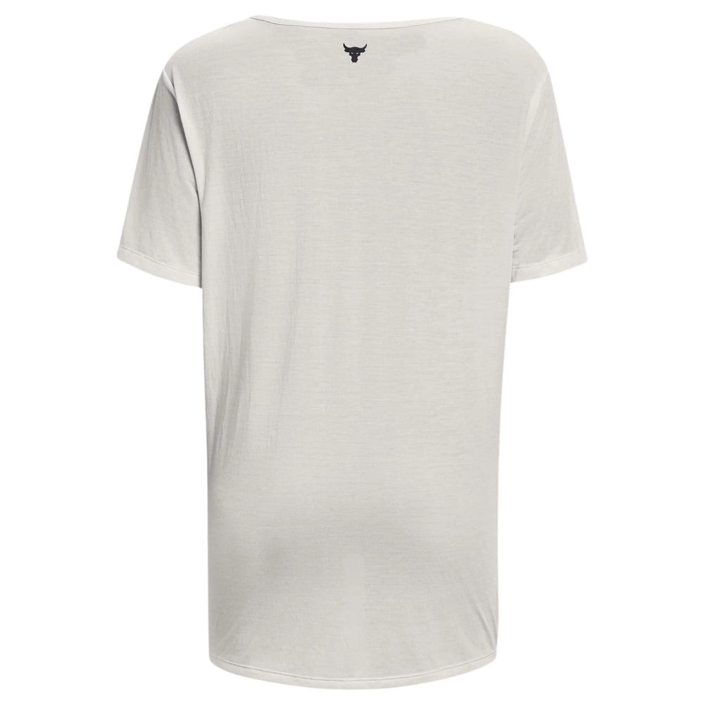 Under Armour Camiseta Manga Corta Project Rock Completer Con Escote en V Profundo Para Dama