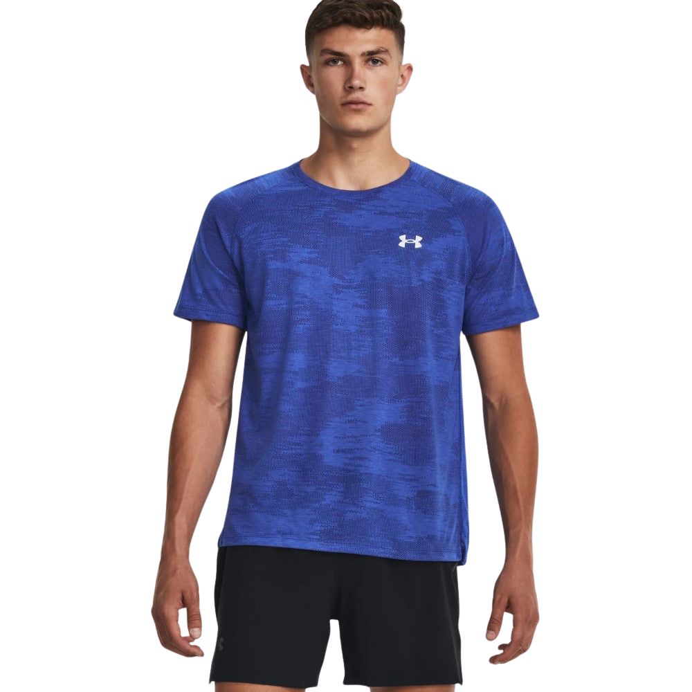 Under Armour Franela Manga Corta Para Caballero Streaker Speed Camo