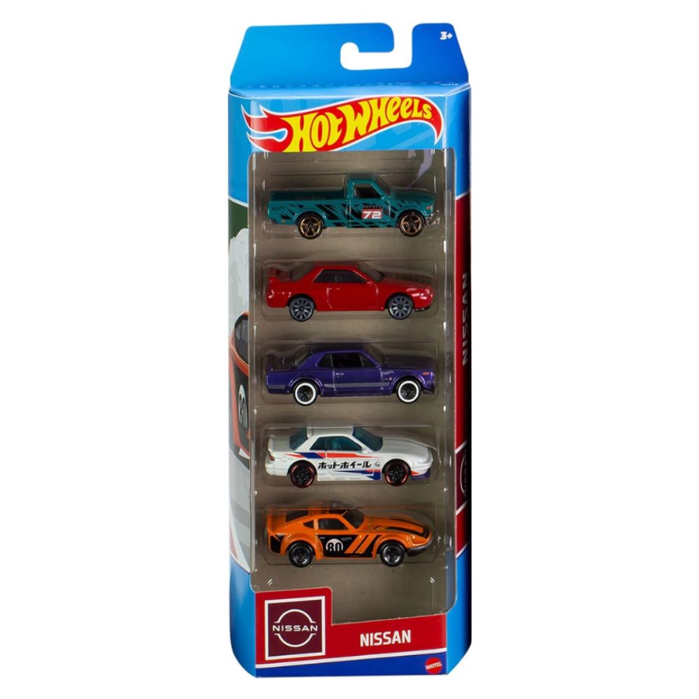 Hot Wheels Nissan Pack 5 Carros 3+