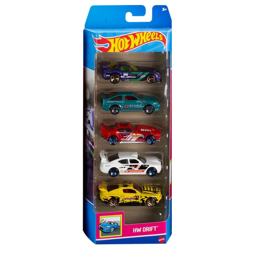 Hot Wheels HW Drift Pack 5 Carros 3+