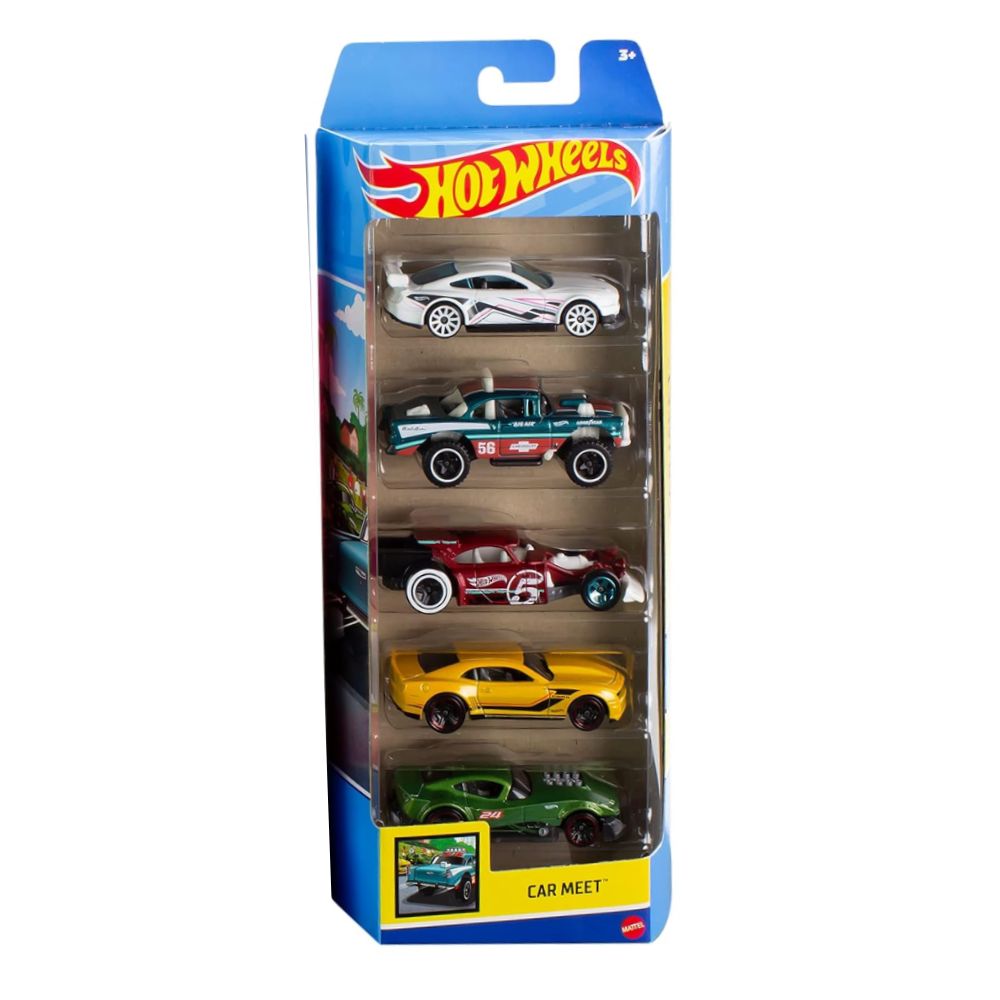 Hot Wheels Car Meet Pack 5 Carros 3+