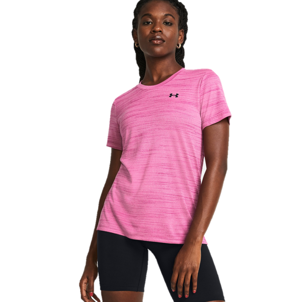 Under Armour Franela Manga Corta Tech Tiger para Dama