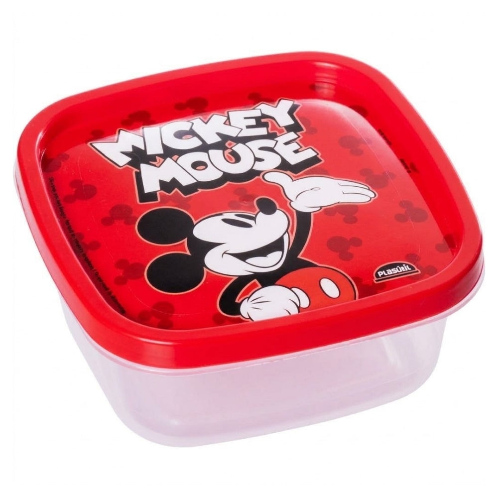 Alfa Hogar Recipiente Cuadrado Mickey Mouse 580ml
