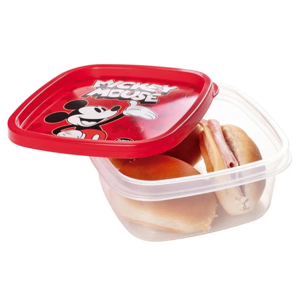 Alfa Hogar Recipiente Cuadrado Mickey Mouse 580ml