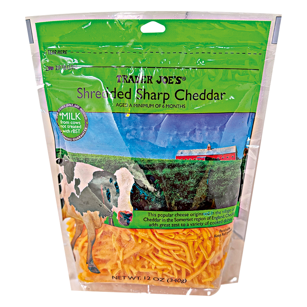 Trader Joe's Shredded Sharp Cheddar 340gr