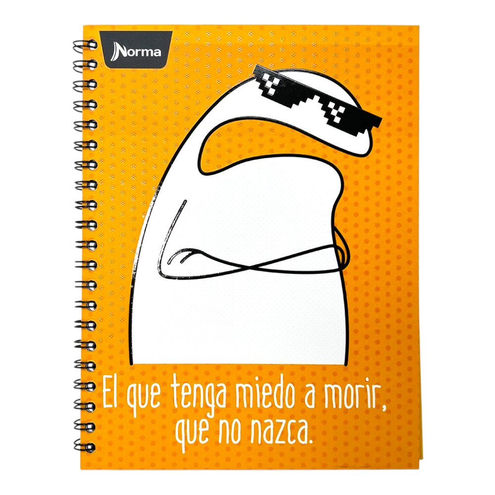 Norma Libreta Argollada Memes Una Materia 80 Hojas Con stickers Diseños Surtidos
