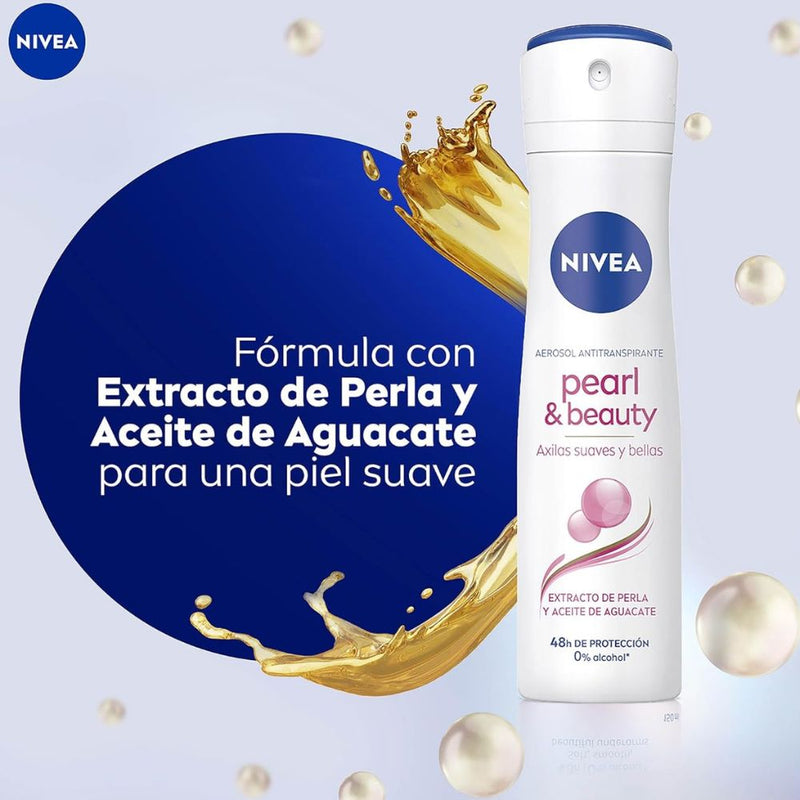 Nivea Desodorante en Aerosol Antitranspirante Pearl & Beauty 150ml