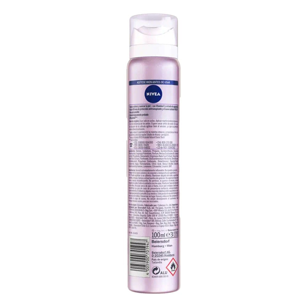 Nivea Desodoranten Spray Serum Exra Aclarante 60gr/100ml