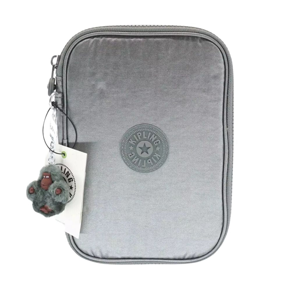 Kipling Cartuchera 100 Pens Moon Grey Metallic