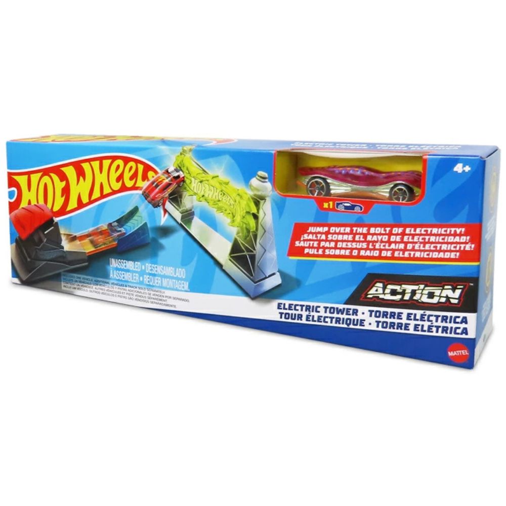 Hot Wheels Action Torre Electrica 4+