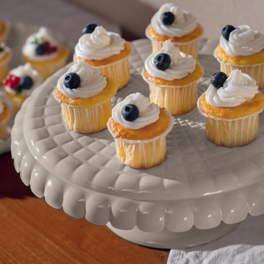 Guzzini Base Para Tortas Y Pasteles Tiffany Con Cupula Color Taupe