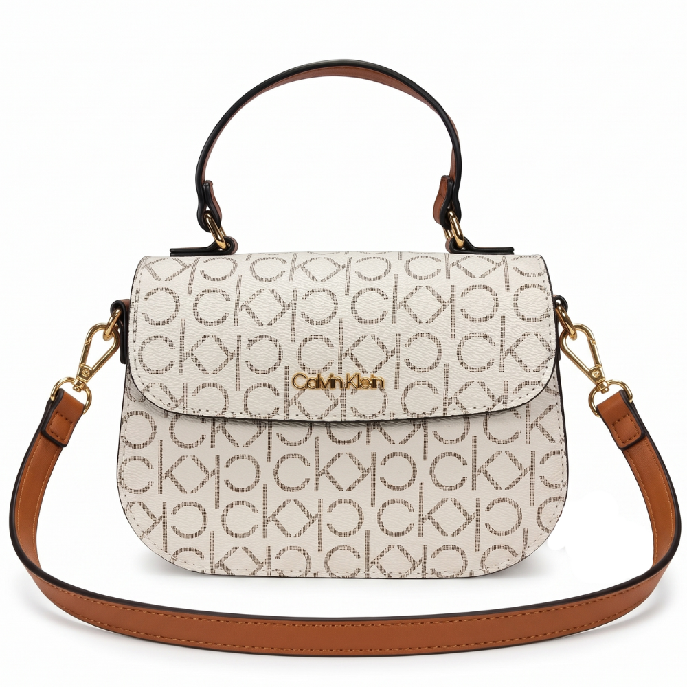 Calvin Klein Cartera Crossbody & Handbag White