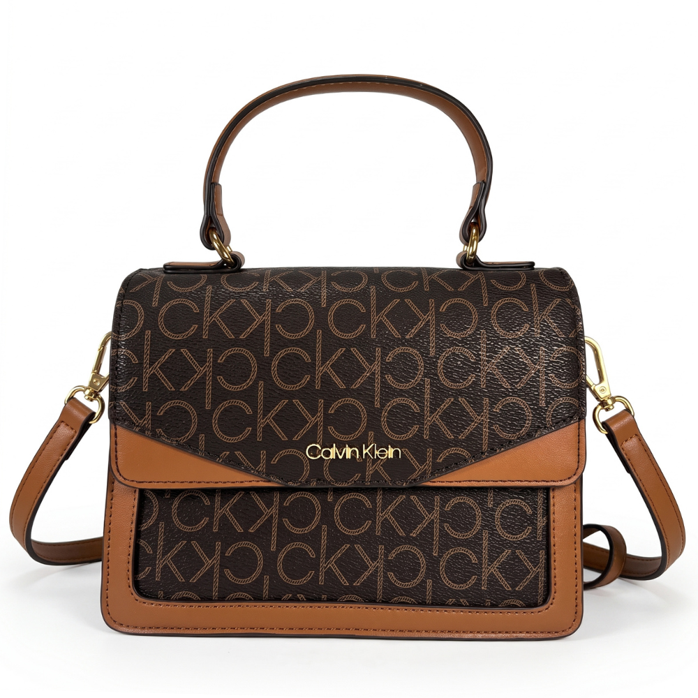 Calvin Klein Cartera Handbag Brown