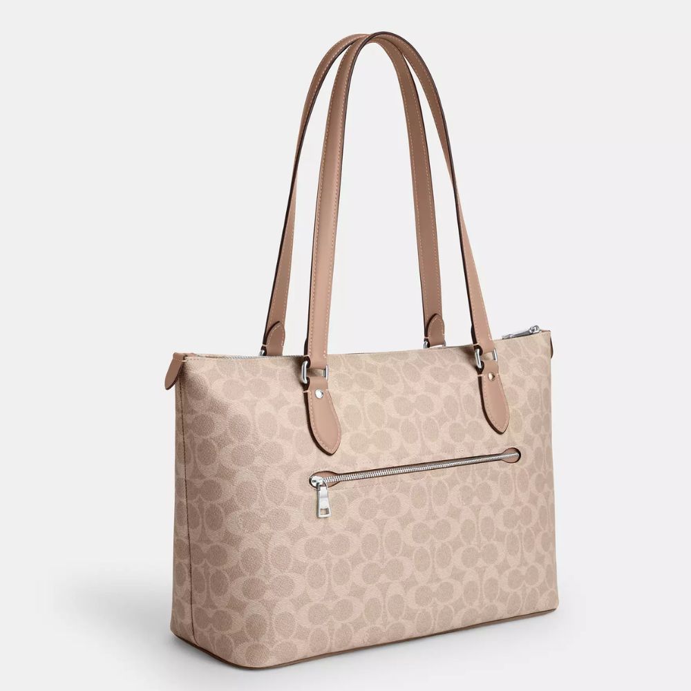 Coach Gallery Tote Bag In Signature Canvas Sand