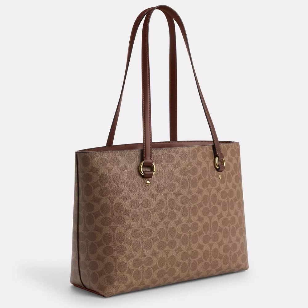 Coach Gallery Tote Bag In Signature Canvas Brown