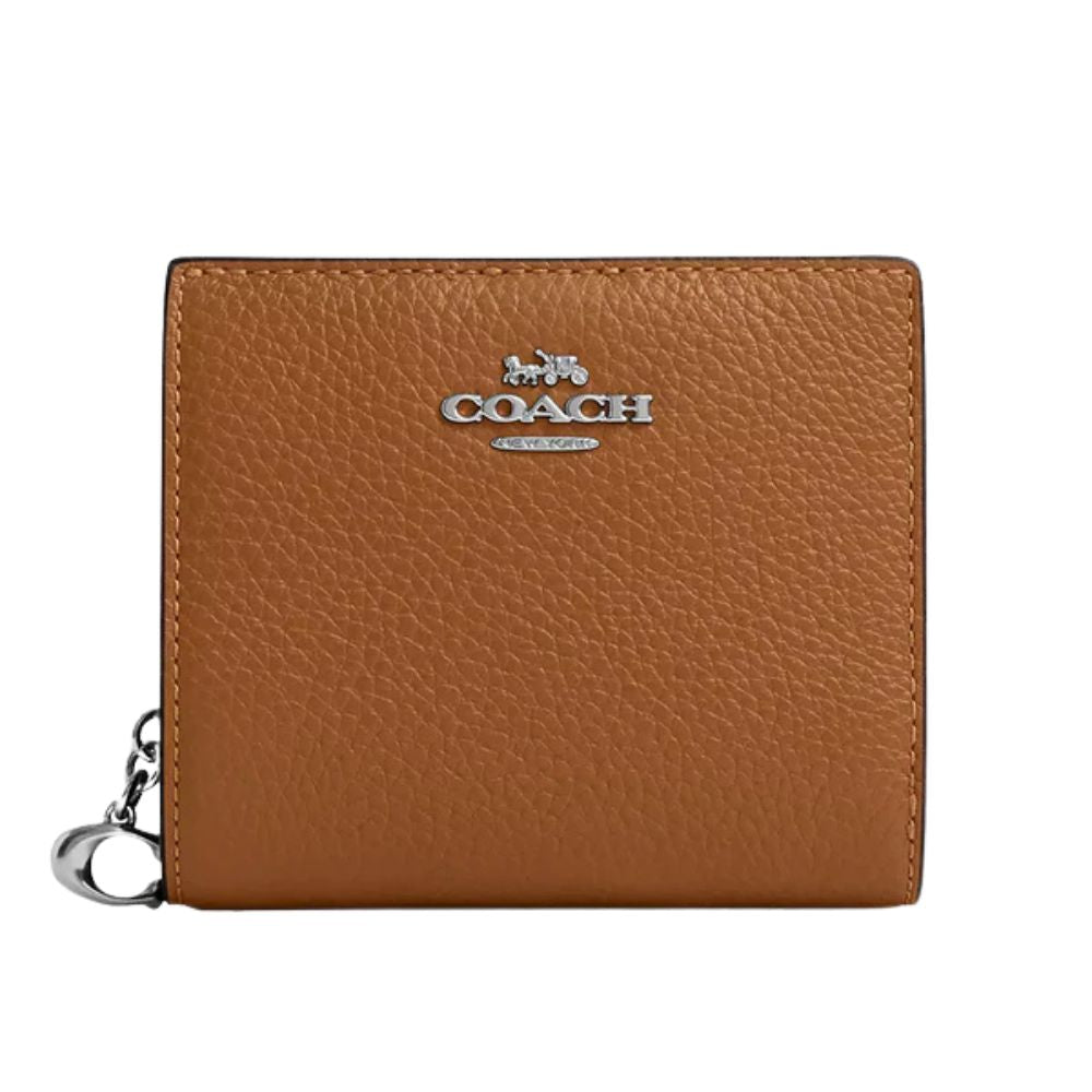 Coach Snap Wallet In Signature Canvas