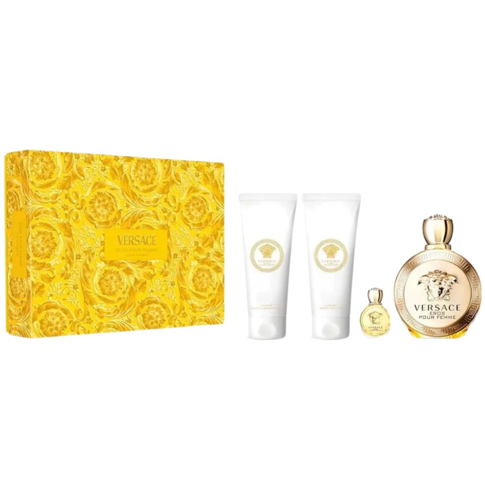 Versace Eros Pour Femme Set Eau de Parfum 4 Und