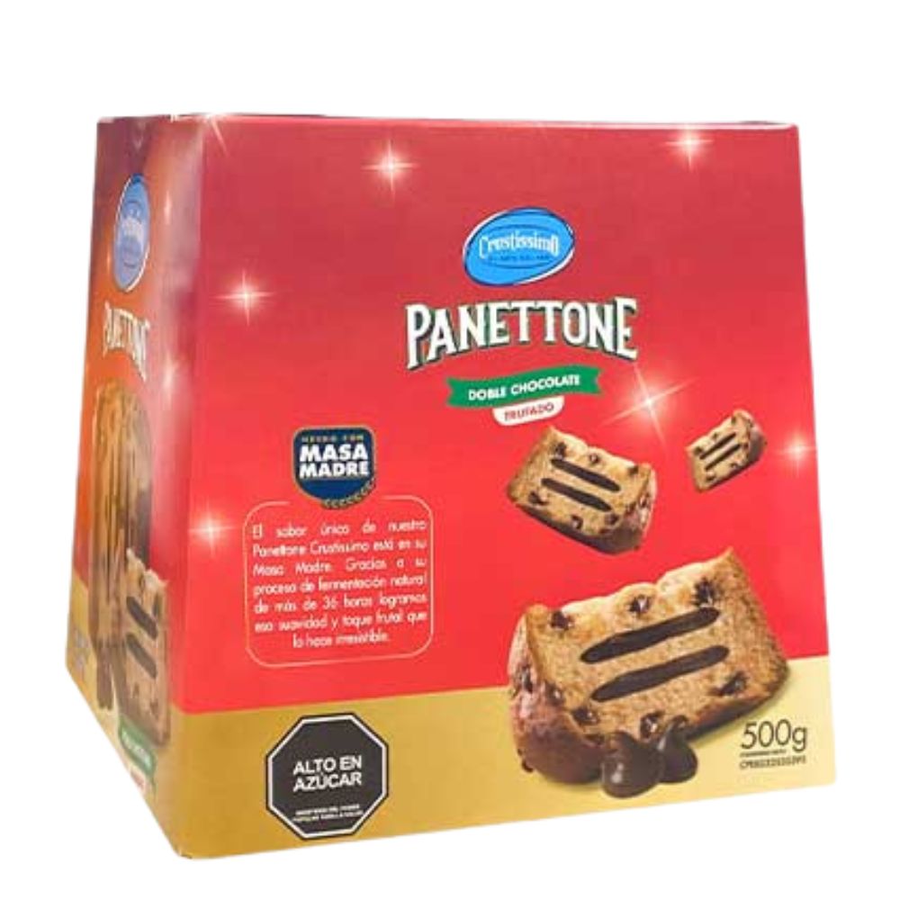 Crustissimo Panettone Doble Chocolate Trufado 500gr