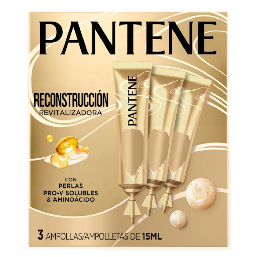 Pantene Ampollas Areas Dañadas 3 Und 15ml