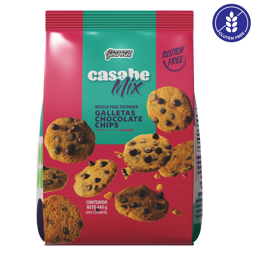Casabe Gourmet Casabe Mix Galletas Choco Chips Mezcla 440gr